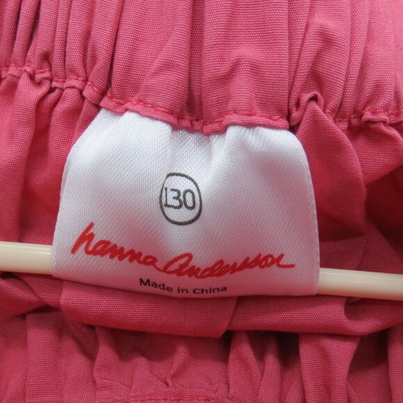 HANNA ANDERSSON Girl's Pink Floral Embroidered Skirt Size 8/130 cm - Picture 5 of 7